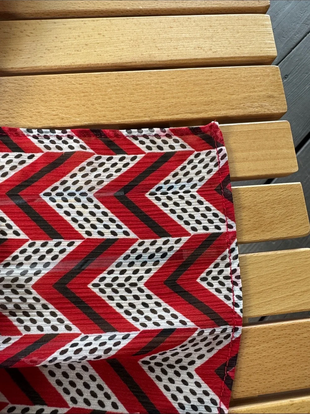 Geometric Print Scarf 78” x 28”